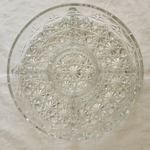 Vintage crystal nut dish